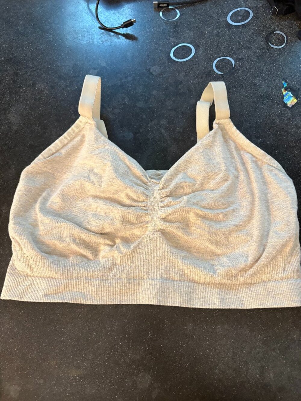 Kindred Bravely Sublime Pumping Lounge & Sleep Bra in Oatmeal M Busty